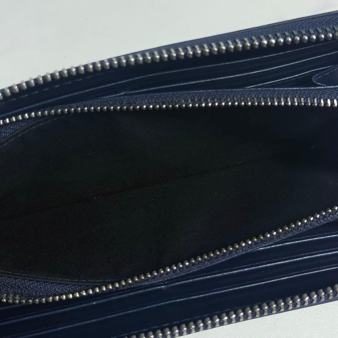 極美品 Paul Smith ポールスミス ラビット ラウンドジップ ネイビー