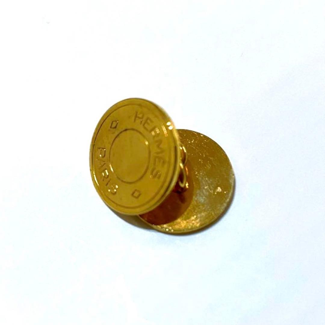 美品 ゴールド エルメス セリエ カフス カフリンクス 光沢感 定番 高級感