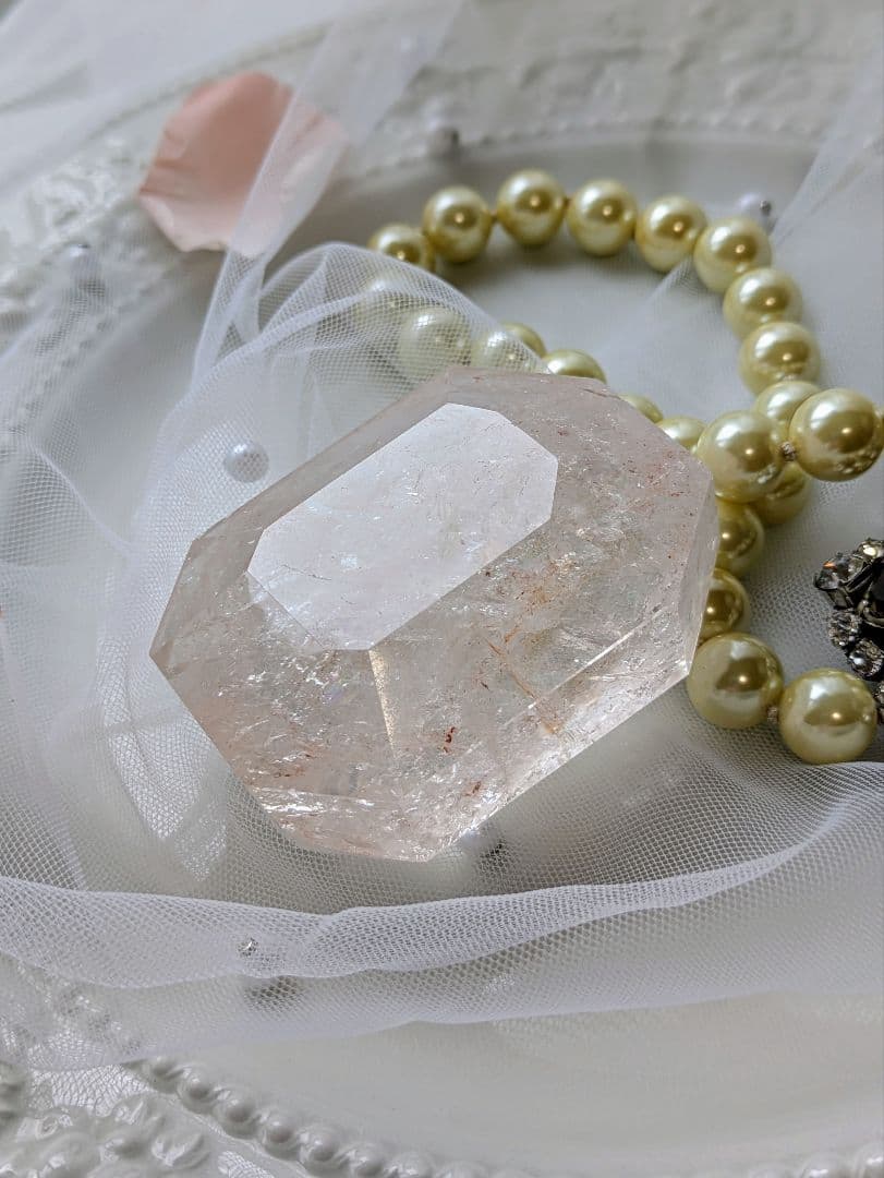 日曜日限定♡ピンクアゼツライト（通称） ピンククリアクォーツ♡ ファセットカット