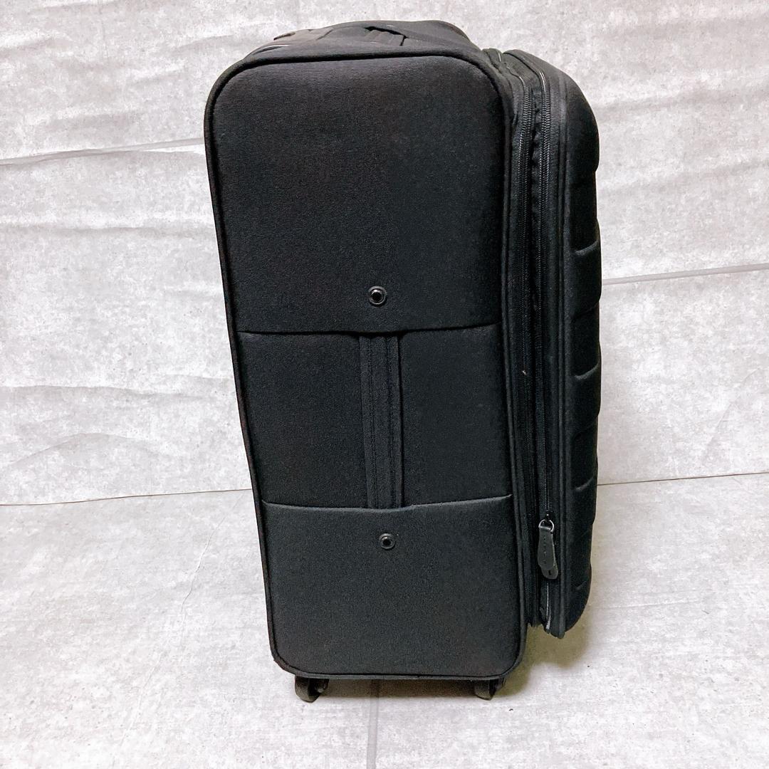 無印良品 ストッパー付き ソフトキャリーケース 63L ブラック スーツケース