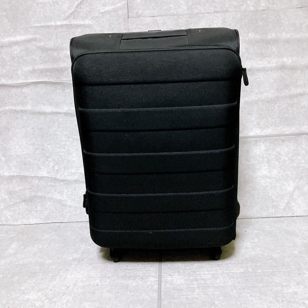 無印良品 ストッパー付き ソフトキャリーケース 63L ブラック スーツケース