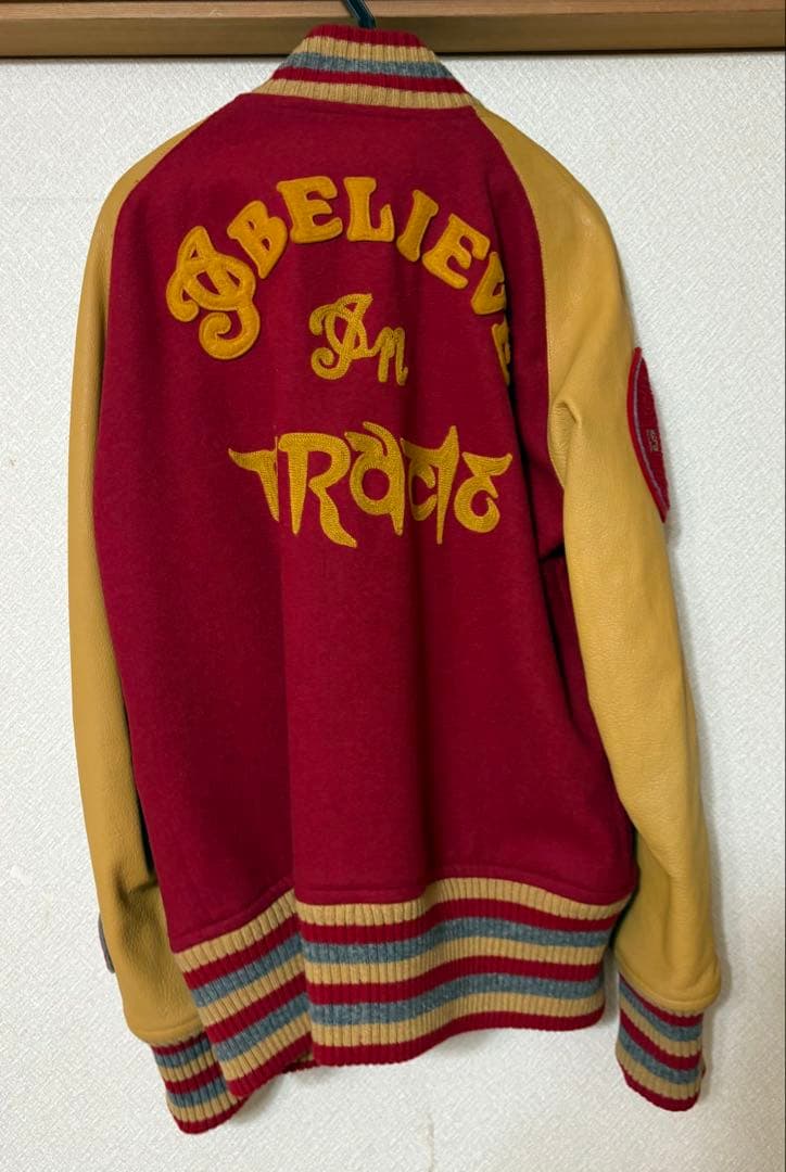 【miracle woman】袖レザー セミデコ/スタジャン/ジャケット