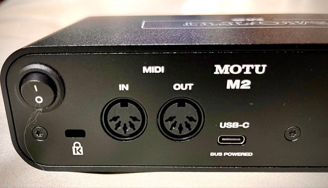 MOTU M2 オーディオインターフェース 動作確認済