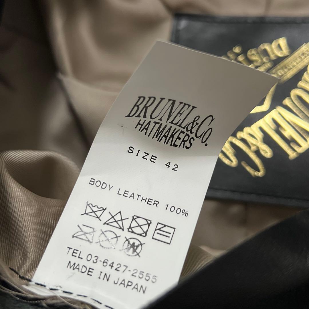 新品未使用 BRUNEL&Co. ブルーネル BS キャスケット レザー　42
