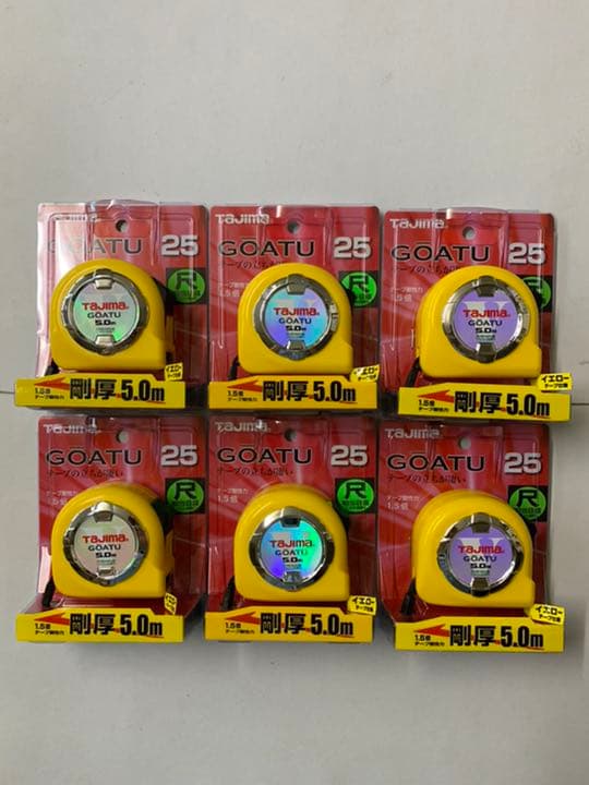 タジマ スケール コンベックス 剛厚ロック-25 GAL2550S×6個