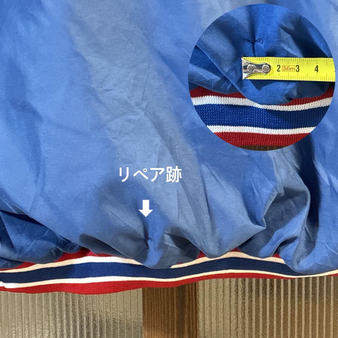 90s US古着　Reebok NFL ナイロンプルオーバー　M 青バック刺繍