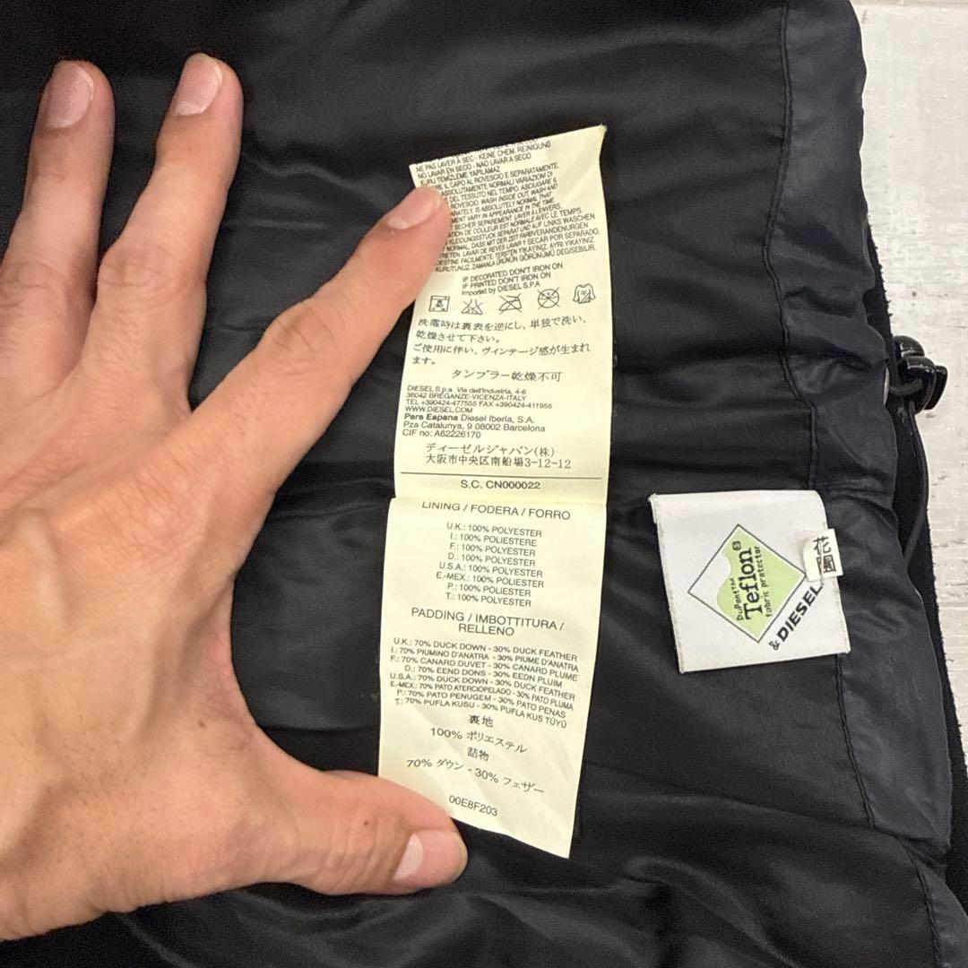 DIESEL ダウンベスト ブラック