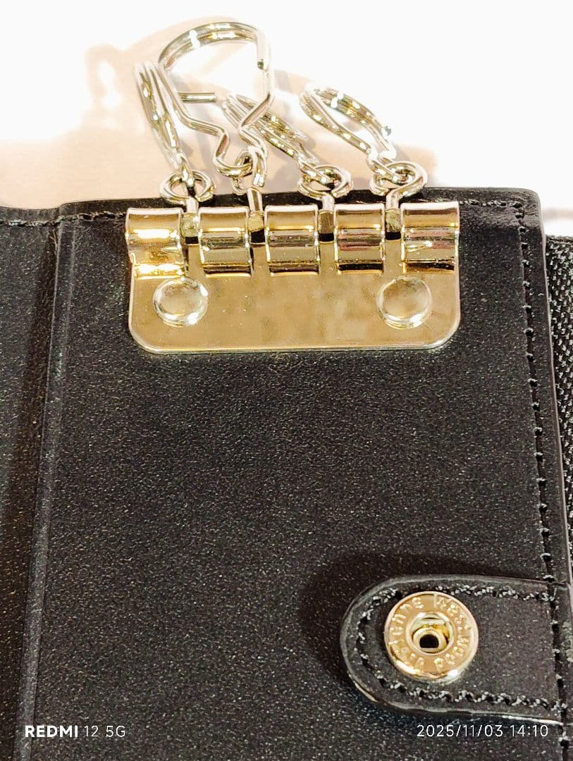 Vivienne Westwood ロゴ押印 レザーキーケース ブラック