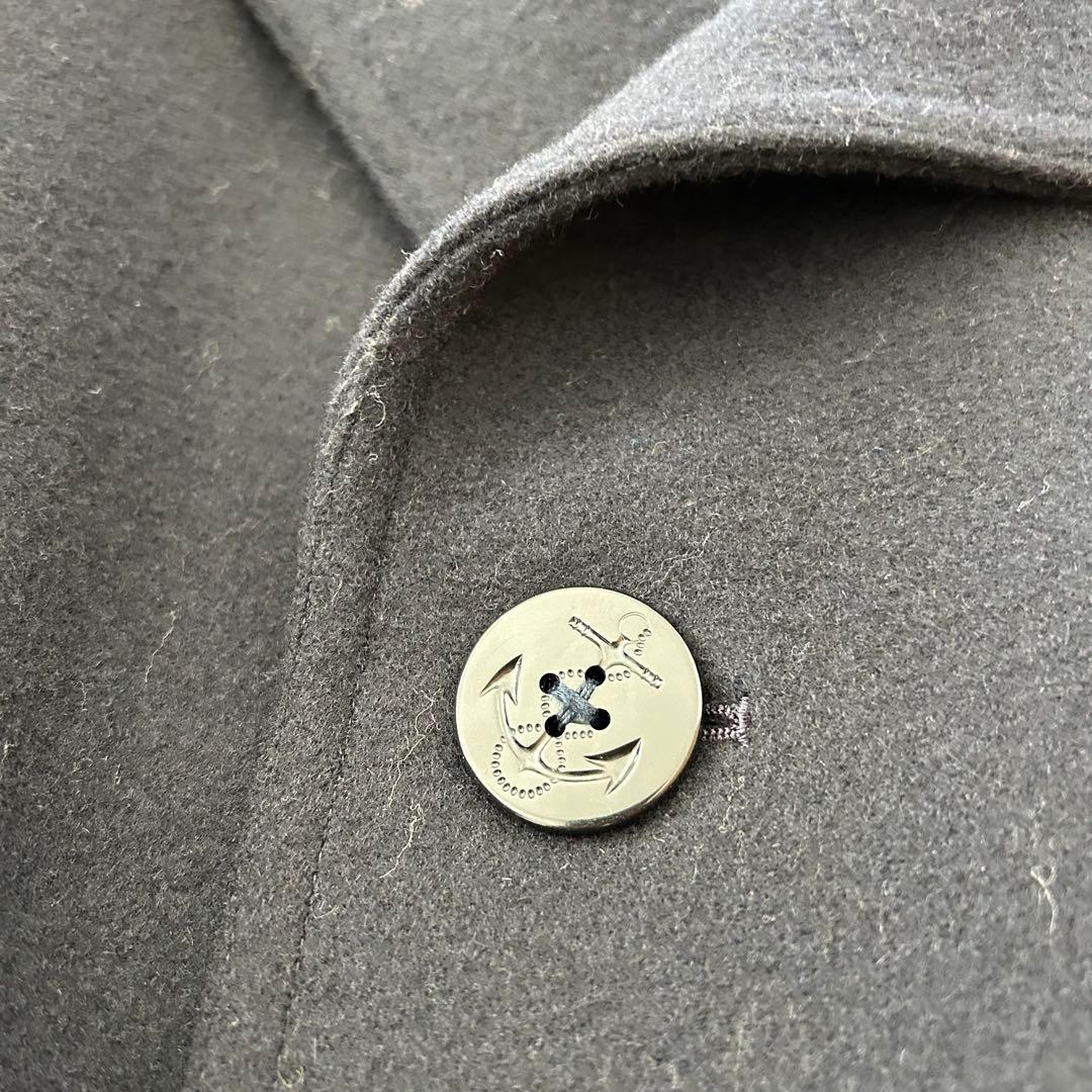 BROOKS BROTHERS ピーコート Pコート　メルトン ネイビー M