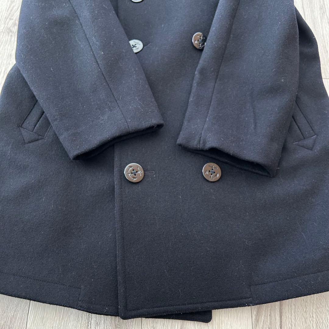 BROOKS BROTHERS ピーコート Pコート　メルトン ネイビー M