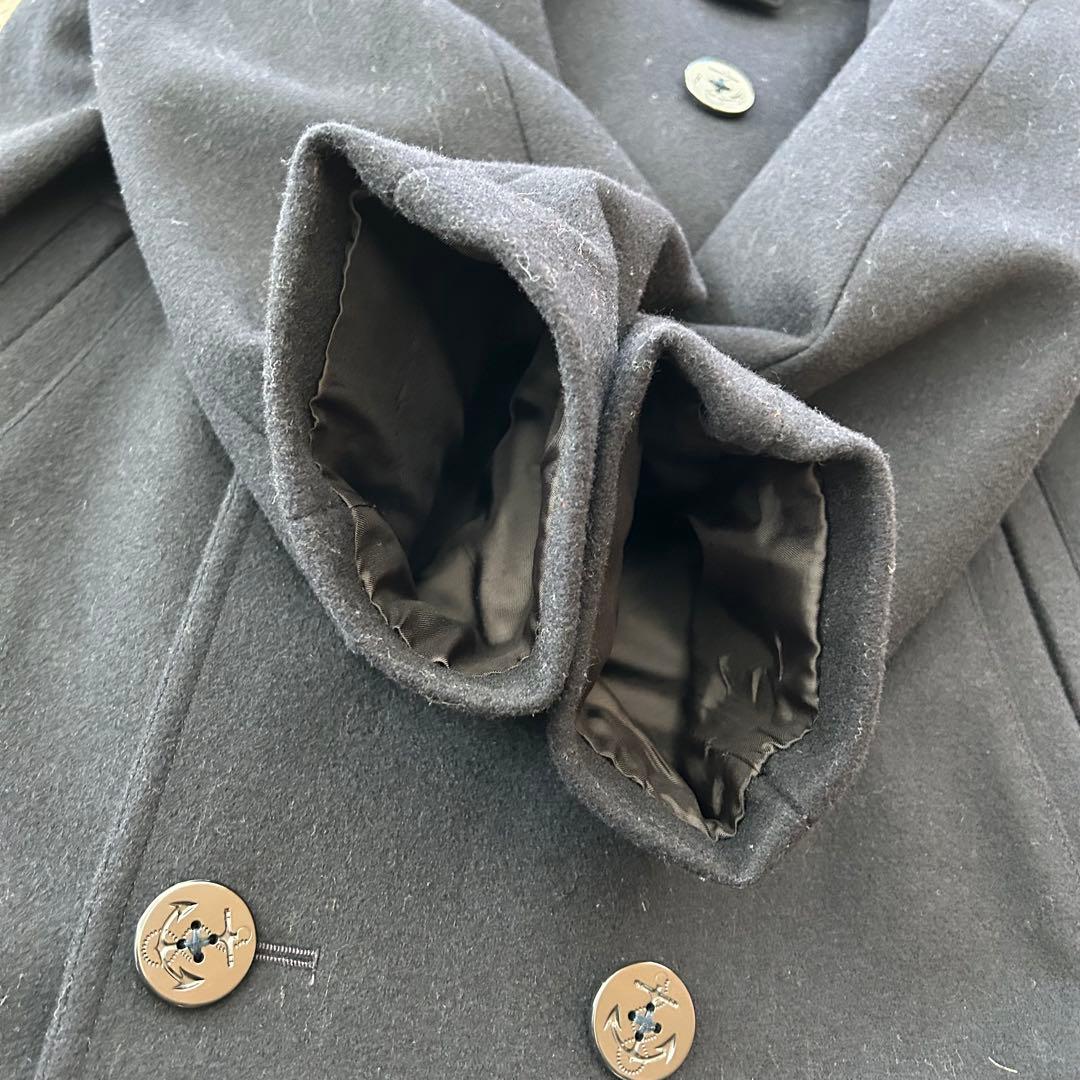 BROOKS BROTHERS ピーコート Pコート　メルトン ネイビー M