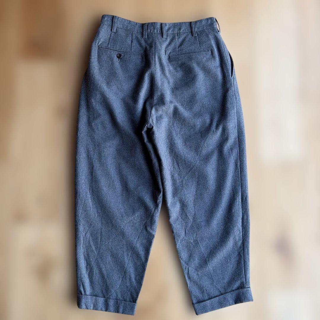 BEAMS PLUS ウール　トラウザーズ　（グレー）　S