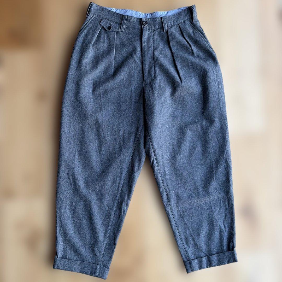 BEAMS PLUS ウール　トラウザーズ　（グレー）　S