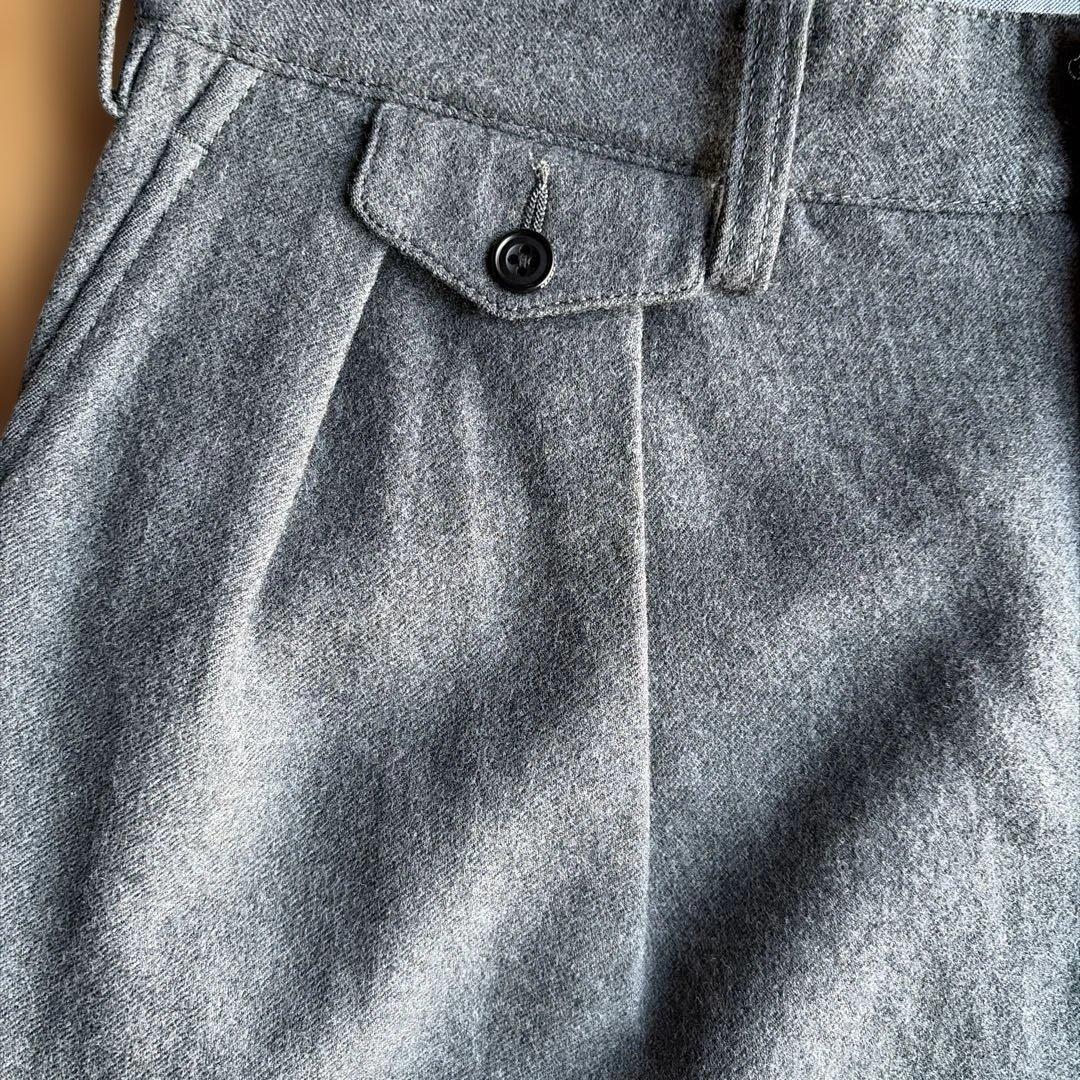 BEAMS PLUS ウール　トラウザーズ　（グレー）　S