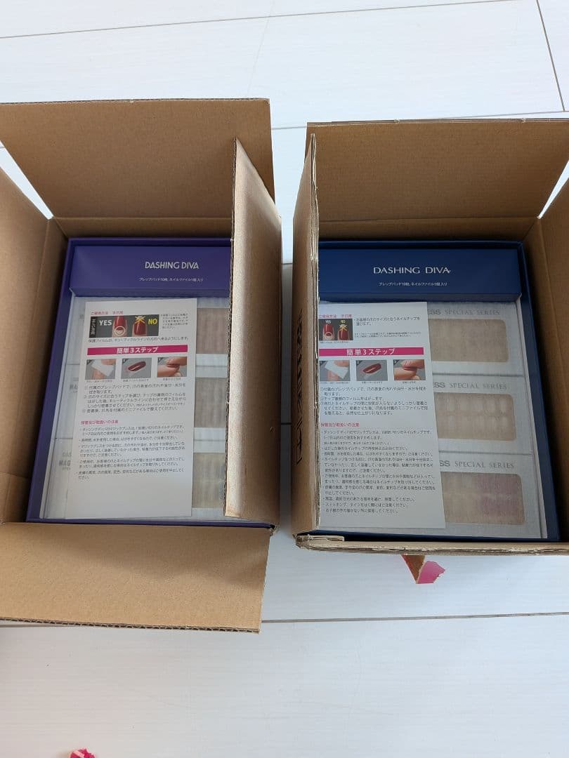 2箱12種類ネイルチップダッシングディバマジックプレススワロフスキーコレクション