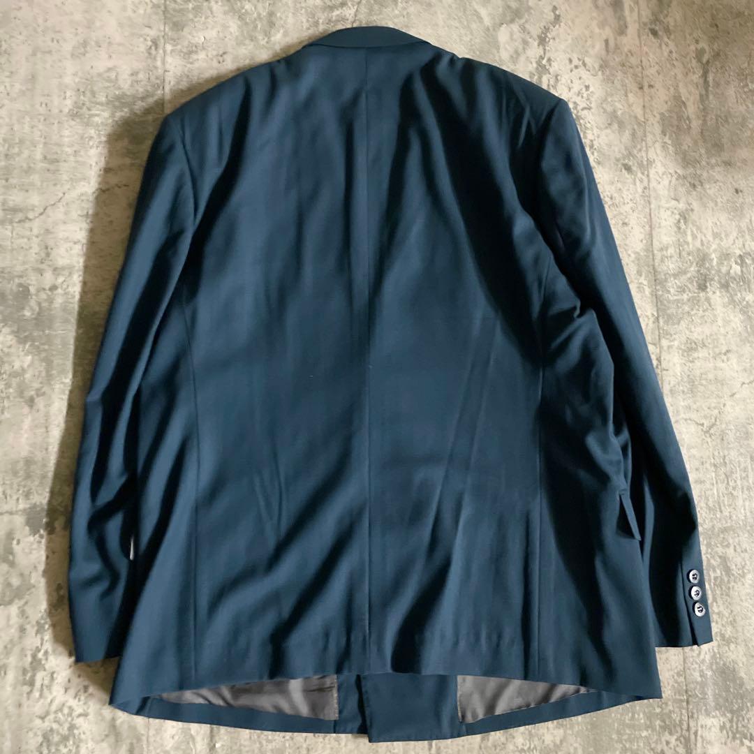 希少 クラシックティール ダブルブレストスーツ × TIFFANY ネクタイ