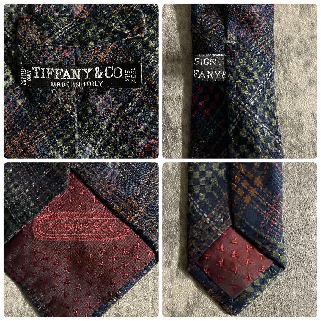 希少 クラシックティール ダブルブレストスーツ × TIFFANY ネクタイ