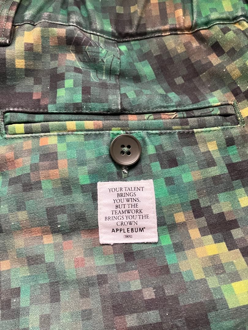 APPLEBUM ピクセルカモ カーゴパンツ L