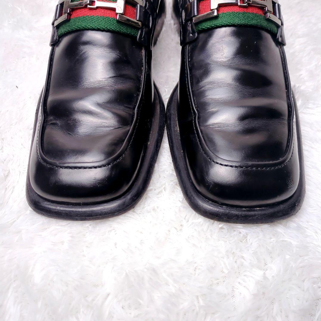 GUCCI シェリーライン ホースビット ローファー　ドレスシューズ