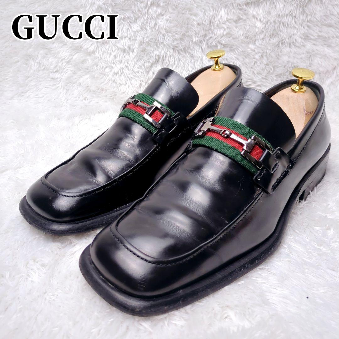 GUCCI シェリーライン ホースビット ローファー　ドレスシューズ