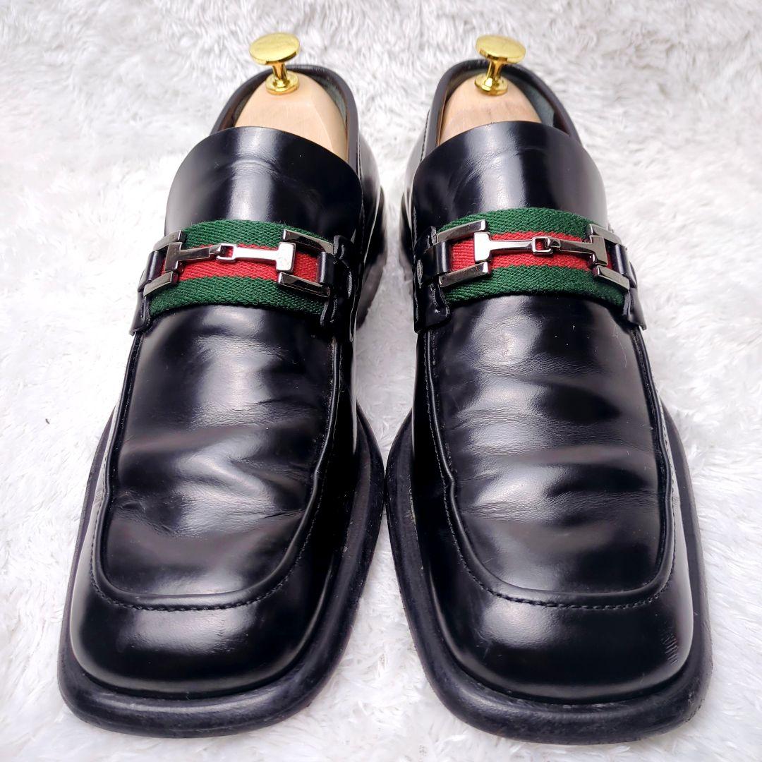 GUCCI シェリーライン ホースビット ローファー　ドレスシューズ