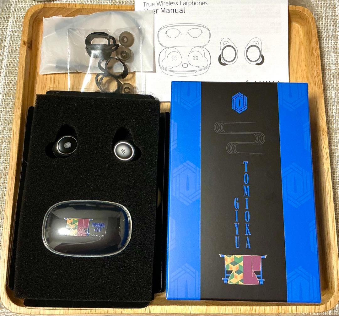 鬼滅の刃 冨岡義勇モデル ONKYOワイヤレスイヤホン AOW01 専用ケース付