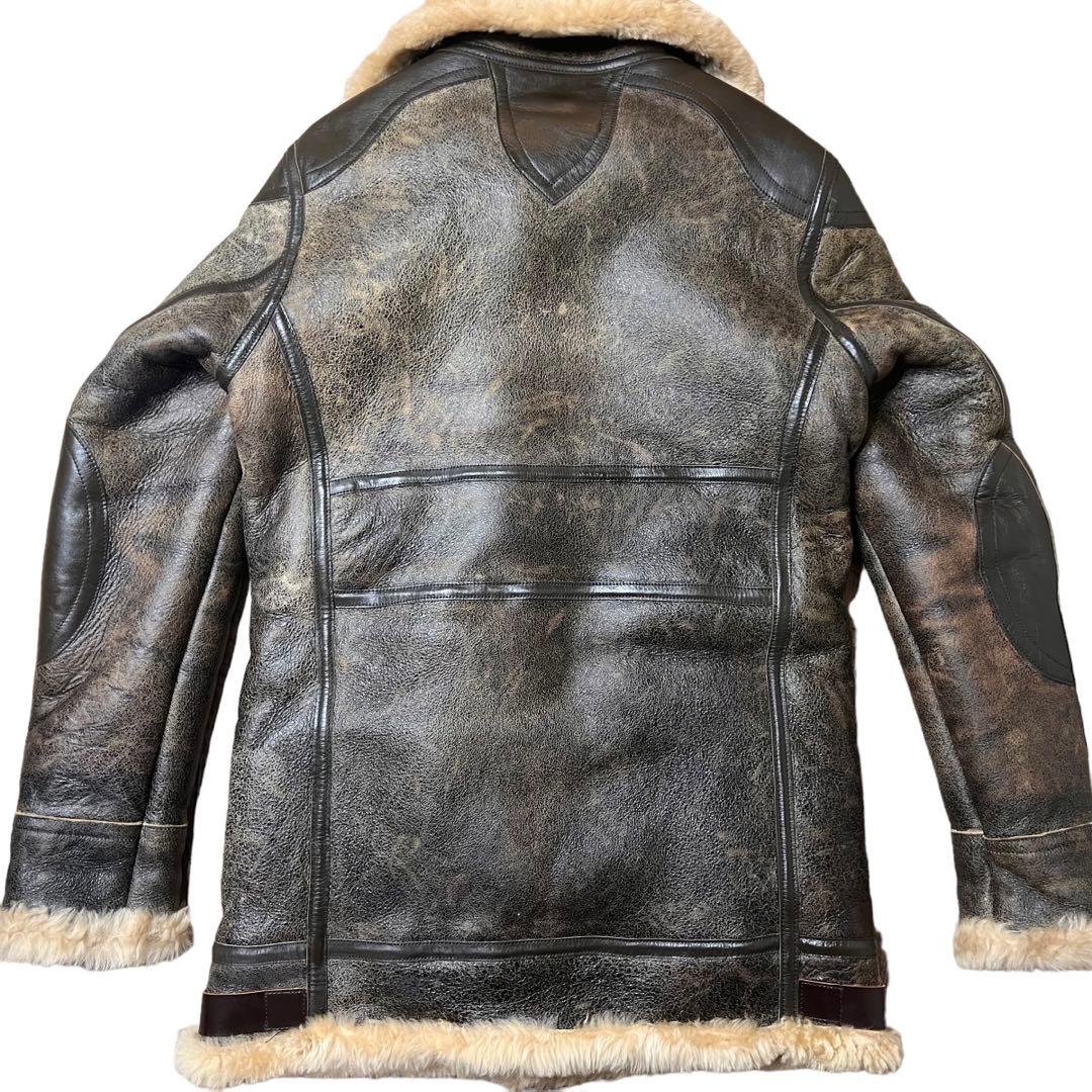 8010 GEKKO★M位 46 B-3 ムートンジャケット ロング丈