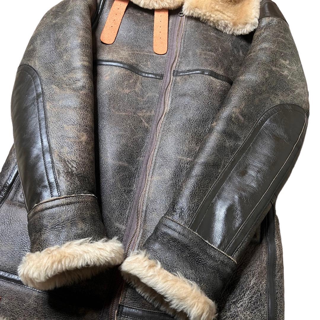 8010 GEKKO★M位 46 B-3 ムートンジャケット ロング丈