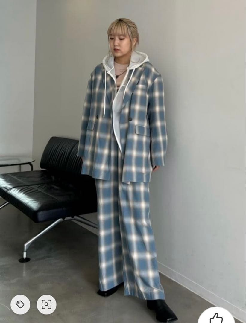 MAISON SPECIAL チェックオーバージャケット