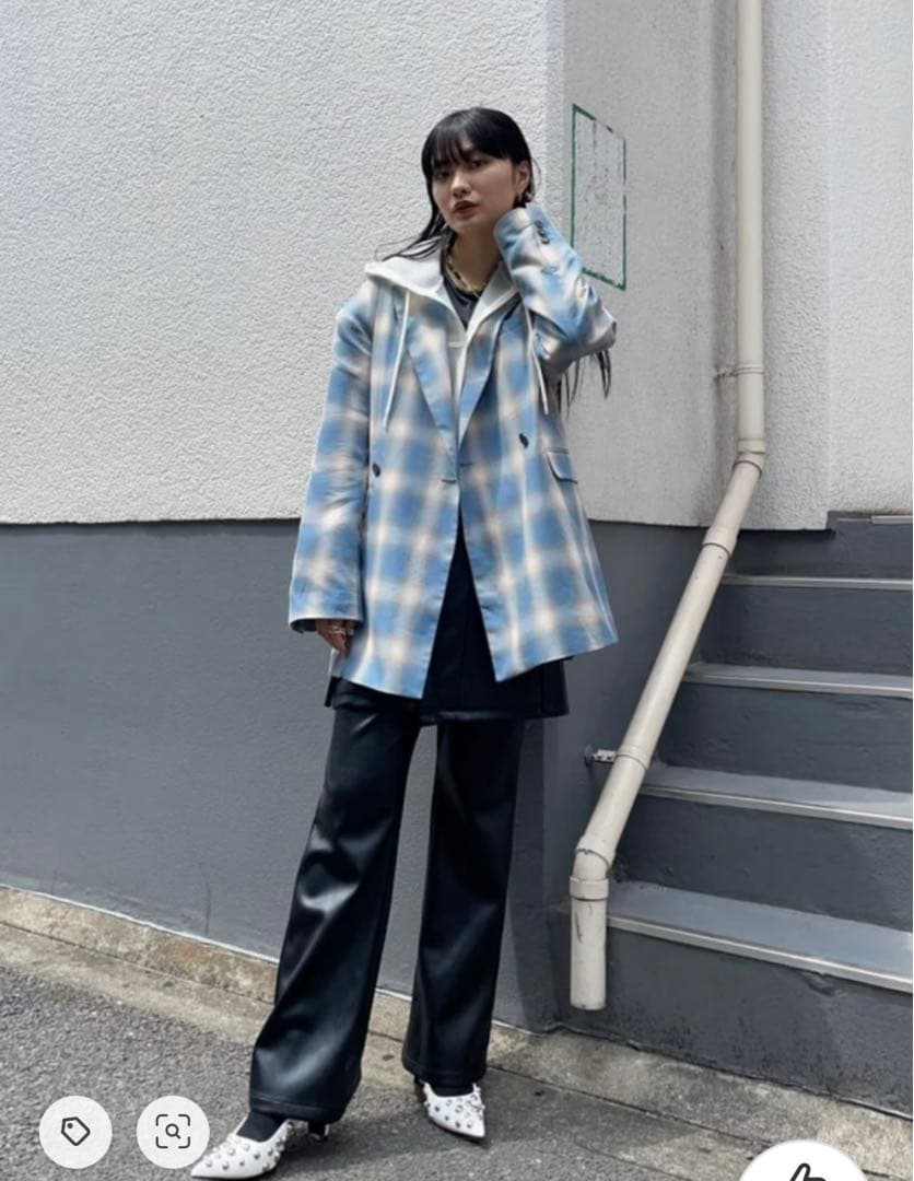 MAISON SPECIAL チェックオーバージャケット