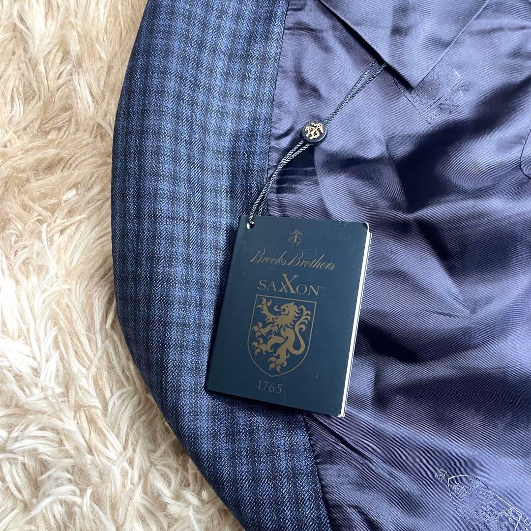 高級モデル ブルックスブラザーズ テーラードジャケット ネイビー SAXXSON
