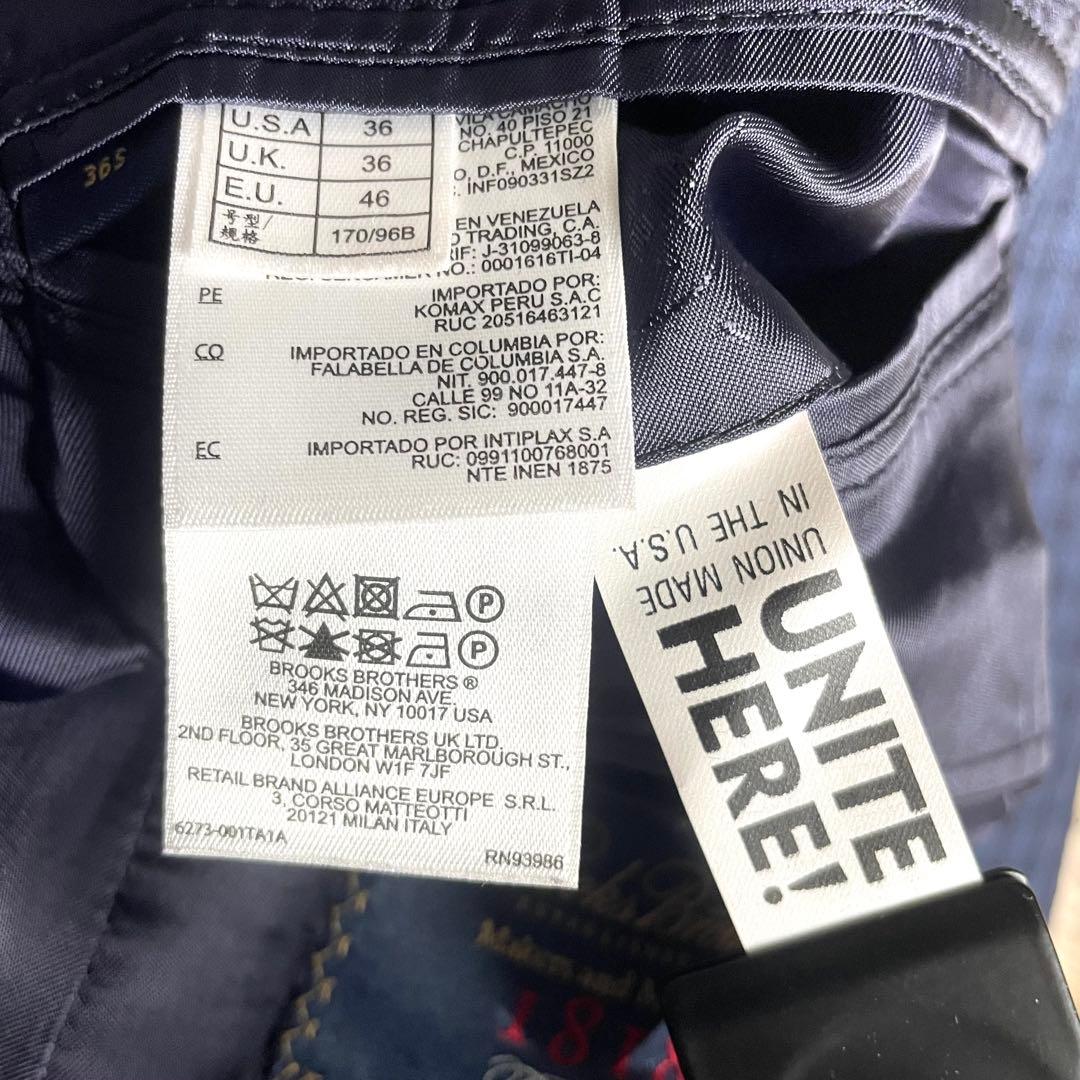 高級モデル ブルックスブラザーズ テーラードジャケット ネイビー SAXXSON