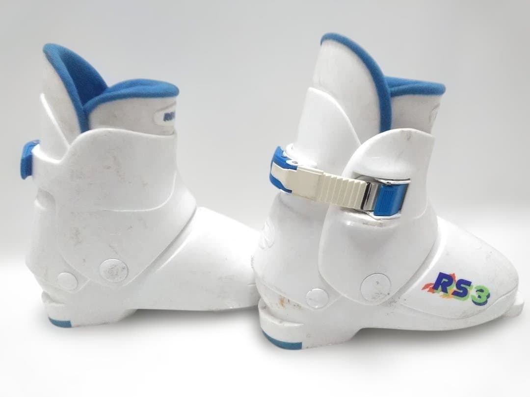 ジュニアスキー4点セット カザマ 130cmブーツ レッグスノー 21-22cm