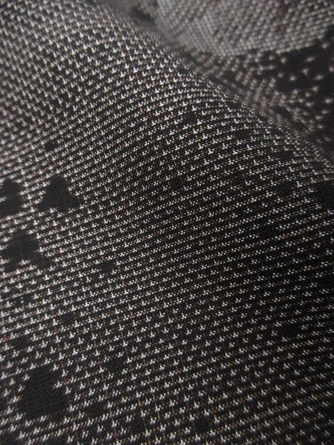 未着用に近い！純泥染＊７マルキ＊本場奄美大島紬＊幻想的＊着物＊１６０ｃｍ＊裄６４