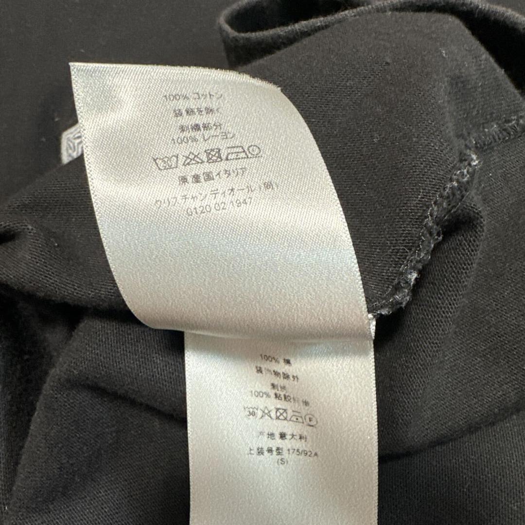 ディオール ロゴ刺繍 Tシャツ size S ブラック