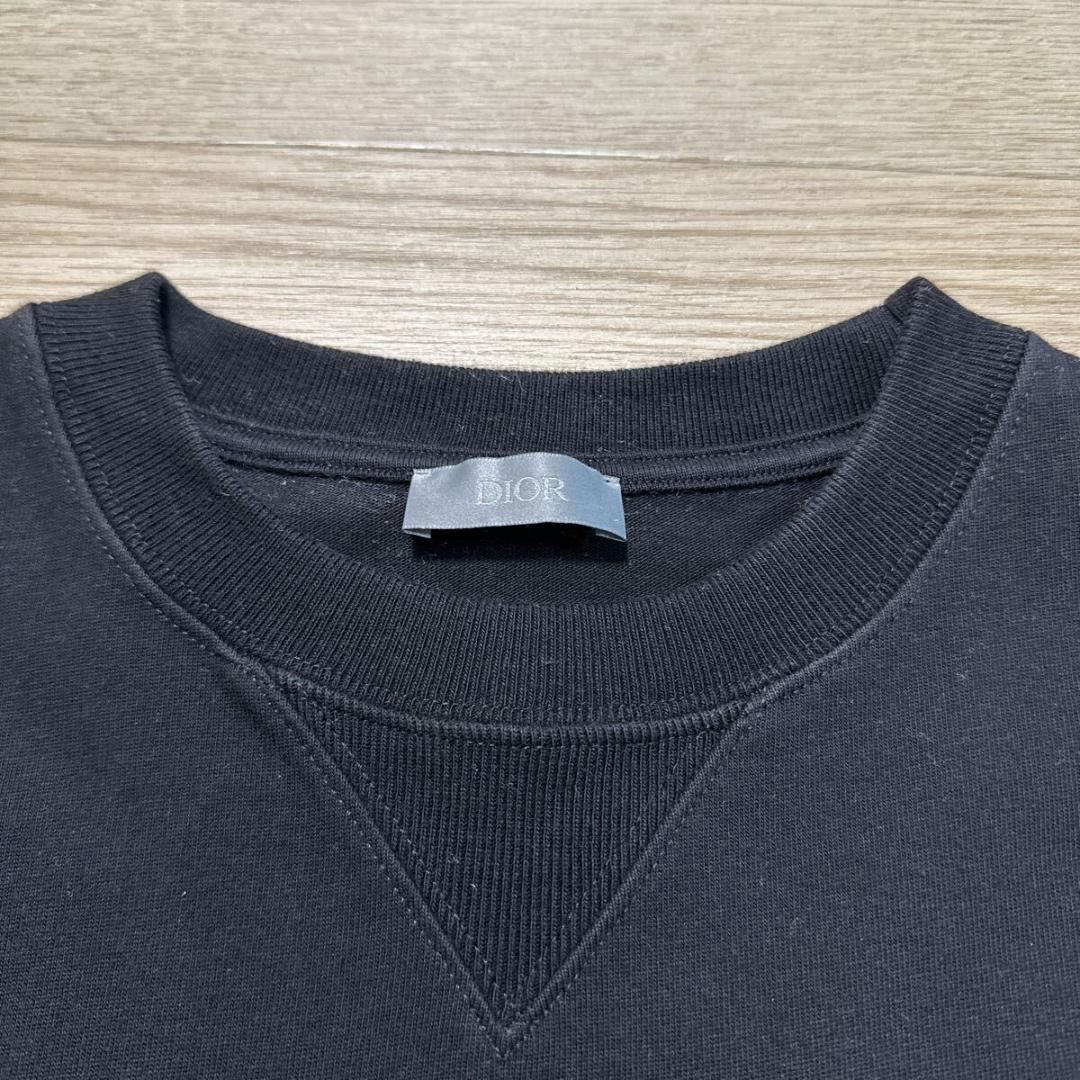 ディオール ロゴ刺繍 Tシャツ size S ブラック