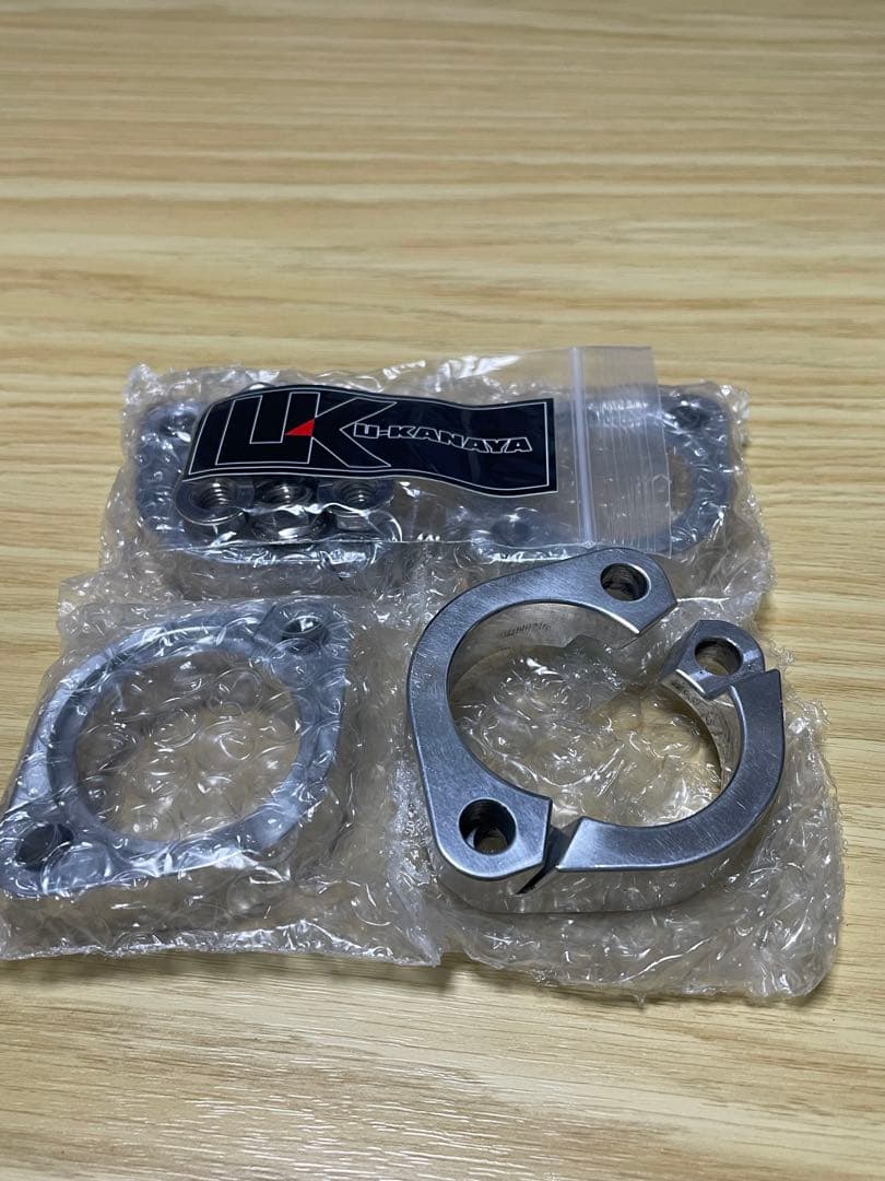 ゼファー750用　U-KANAYA アルミ ビレットエキゾーストフランジ