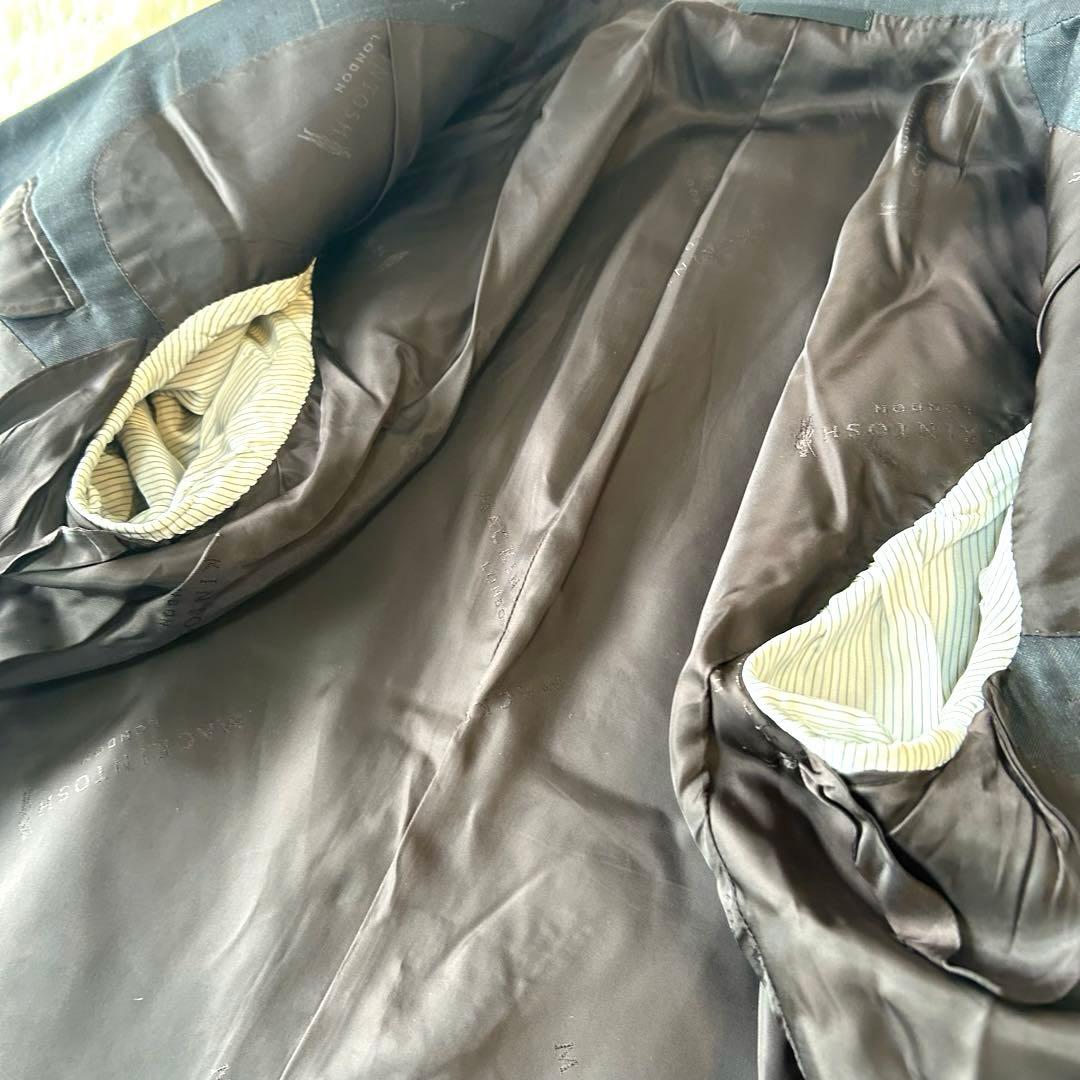 希少　マッキントッシュロンドン チェック柄　ウールスーツ セットアップ グレー