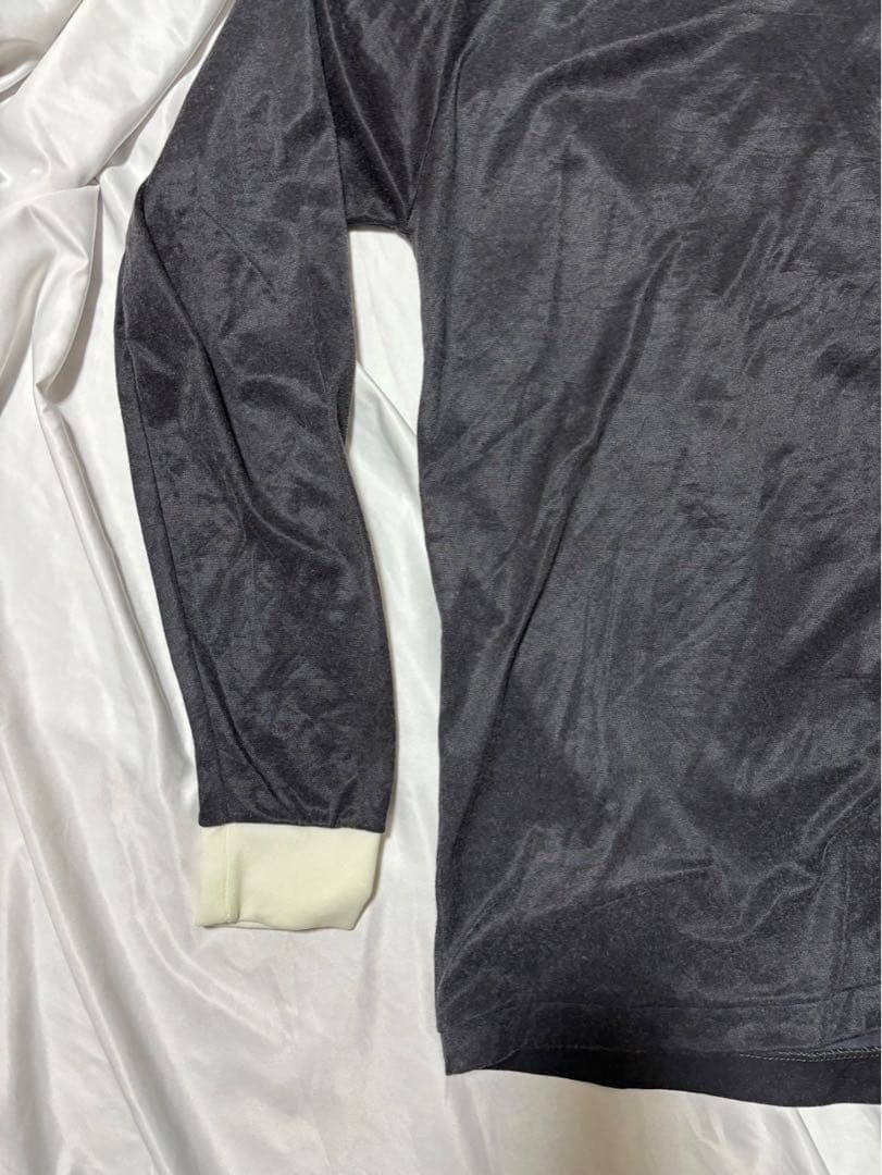 ロゴ刺繍 長袖サッカー　レフリーシャツ US古着 USSF 80S