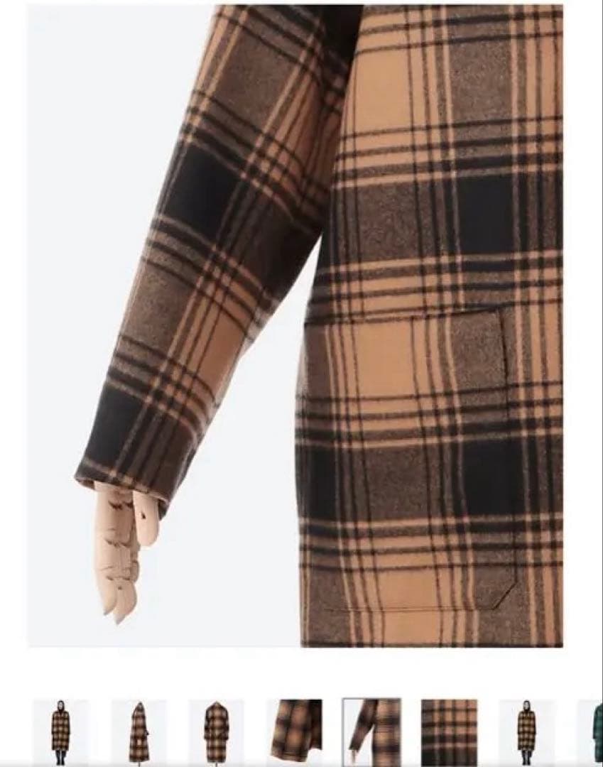 【完売品】HYKE 25AW PLAID COAT size1