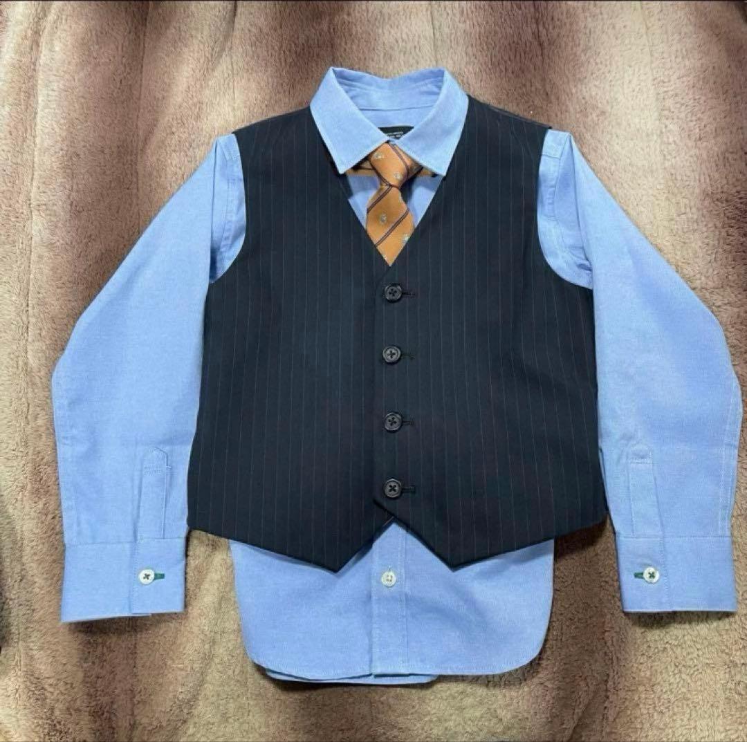 グリーンレーベル キッズフォーマル スリーピース 黒 120㎝