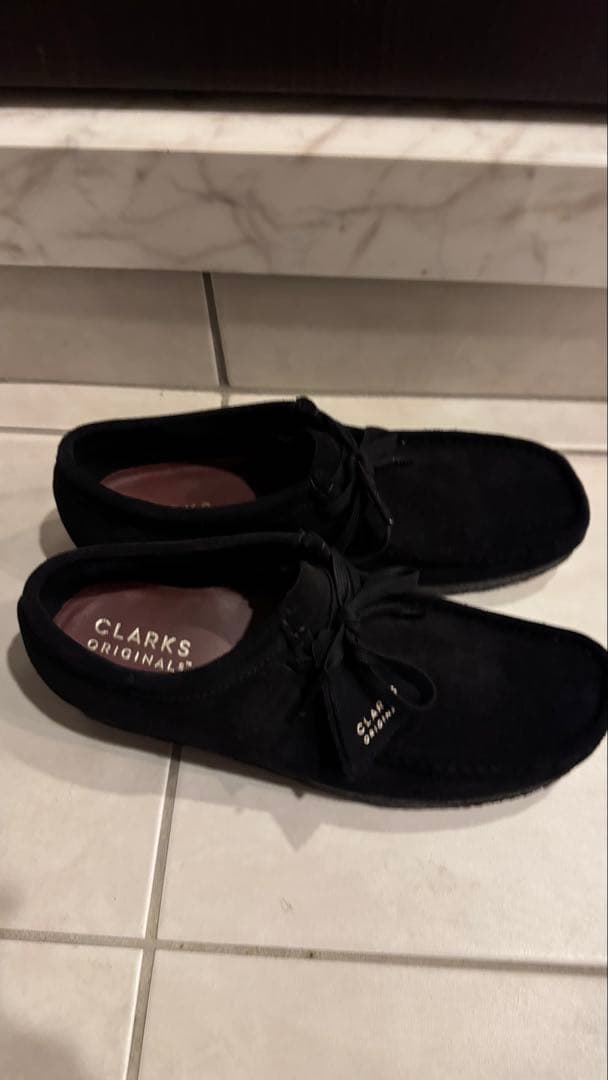 【美品】CLARKS クラークス　ワラビー 【27.0】ブラック　スエード