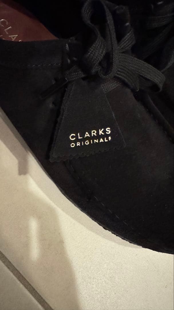 【美品】CLARKS クラークス　ワラビー 【27.0】ブラック　スエード