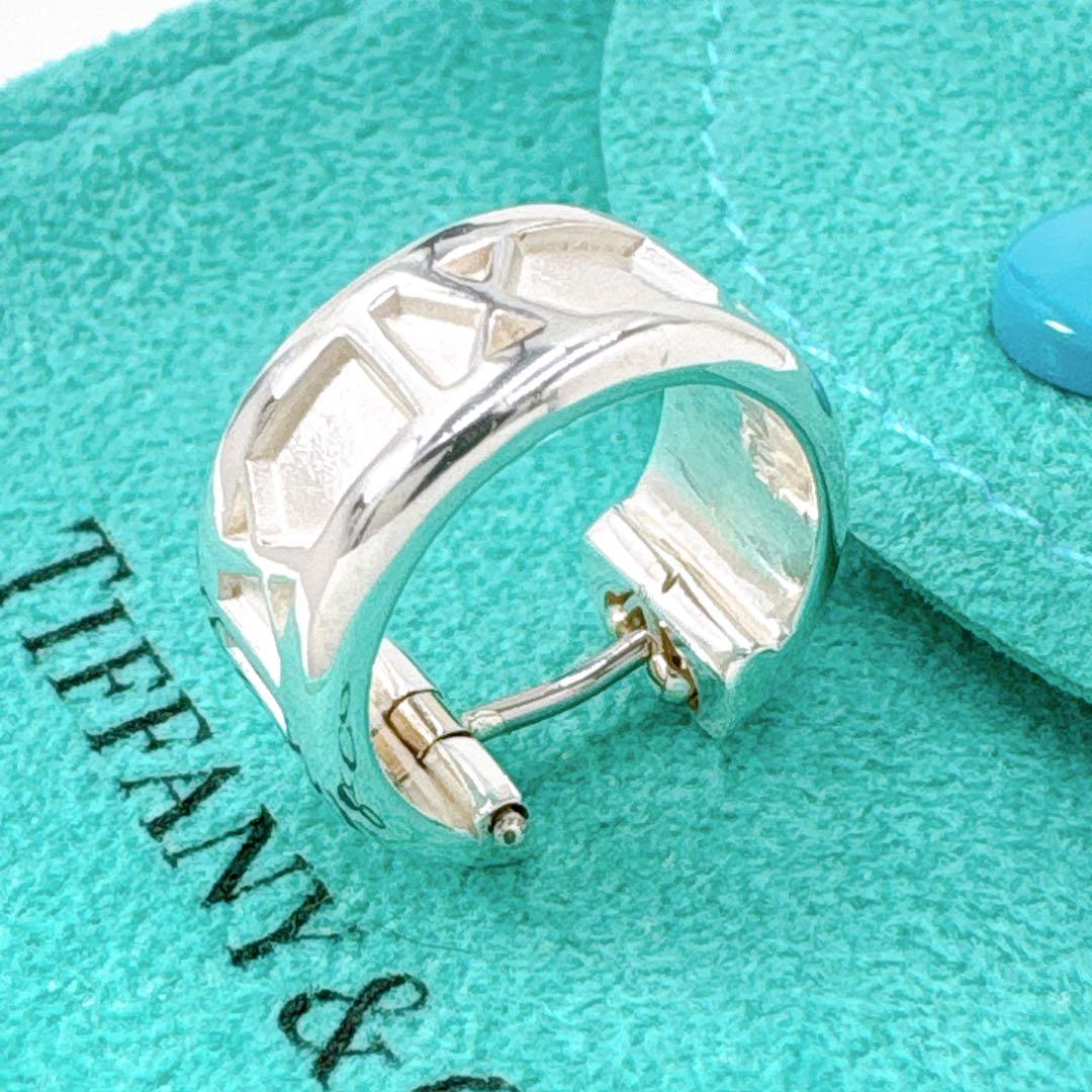 極美品 ティファニー アトラス フープ ピアス 片耳 シルバー925