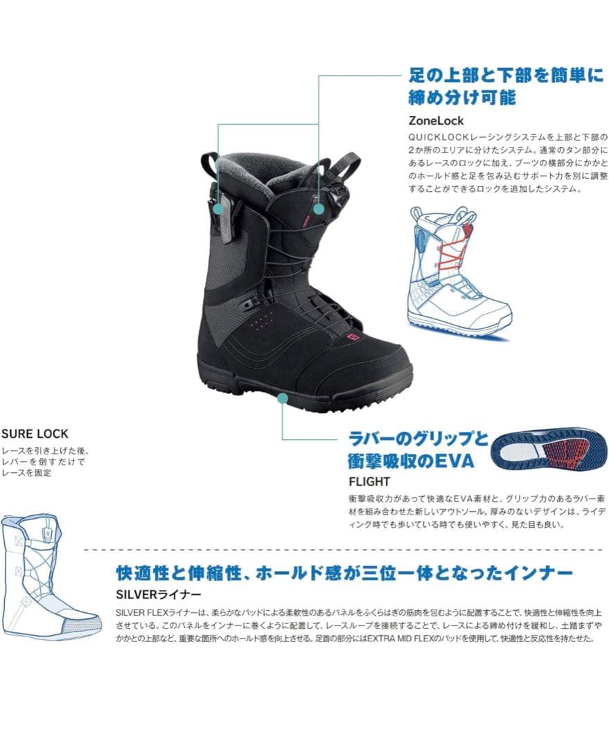 SALOMON レディース スノーボードブーツ24cm