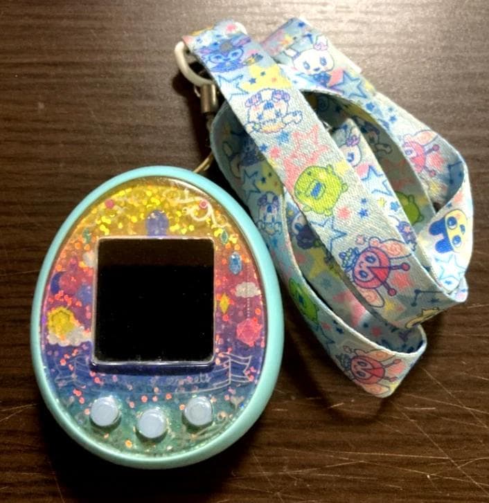 【動作確認済】バンダイ　たまごっちみーつ　ファンタジー　ブルー　ストラップ付