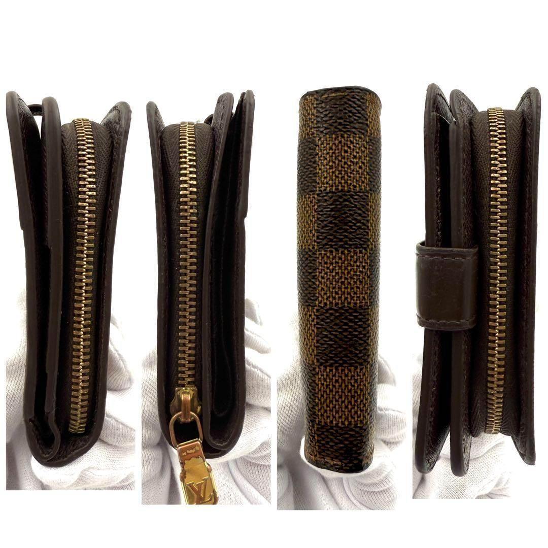 ぽにー様　ルイヴィトン ダミエ コンパクトジップ ラウンドファスナー #230