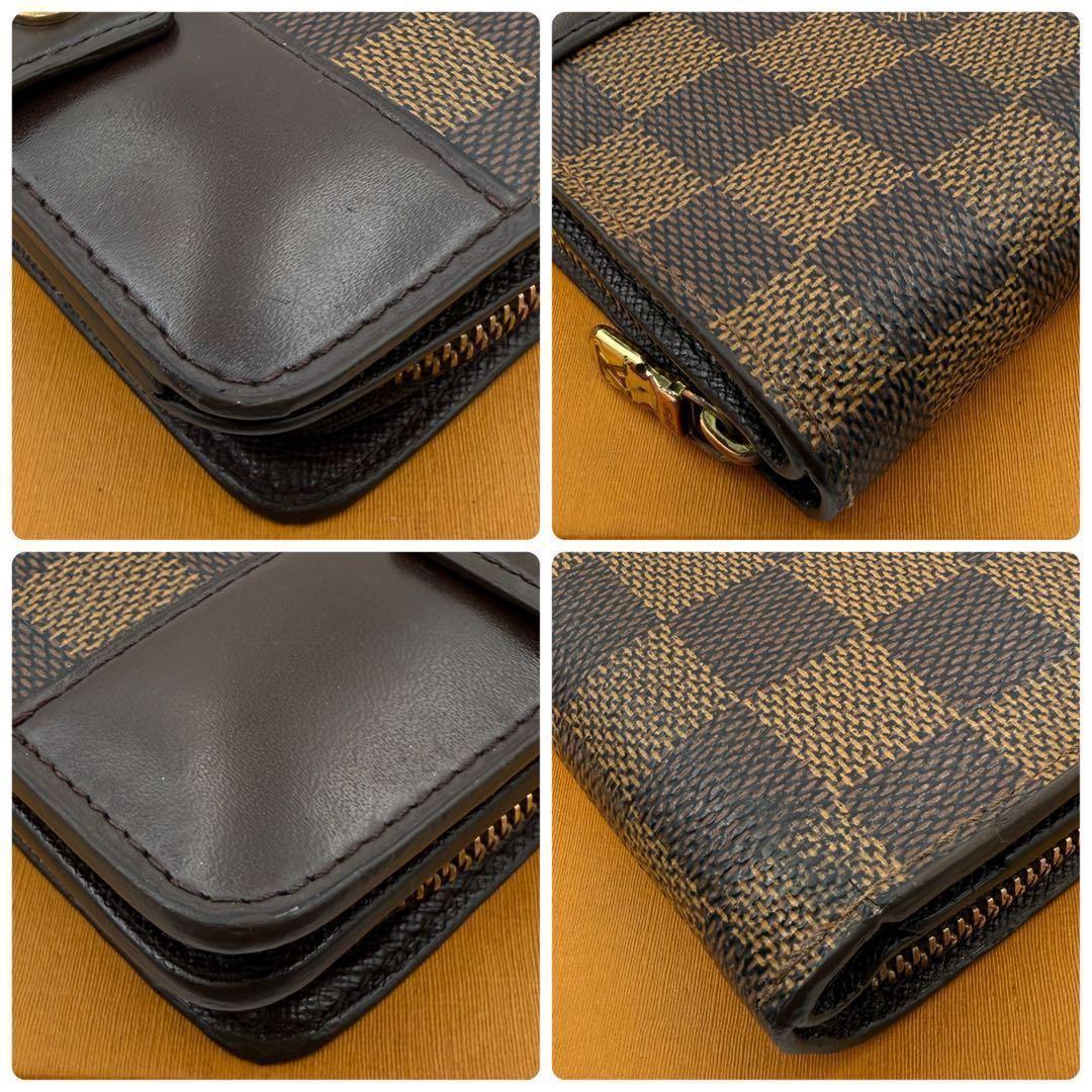 ぽにー様　ルイヴィトン ダミエ コンパクトジップ ラウンドファスナー #230