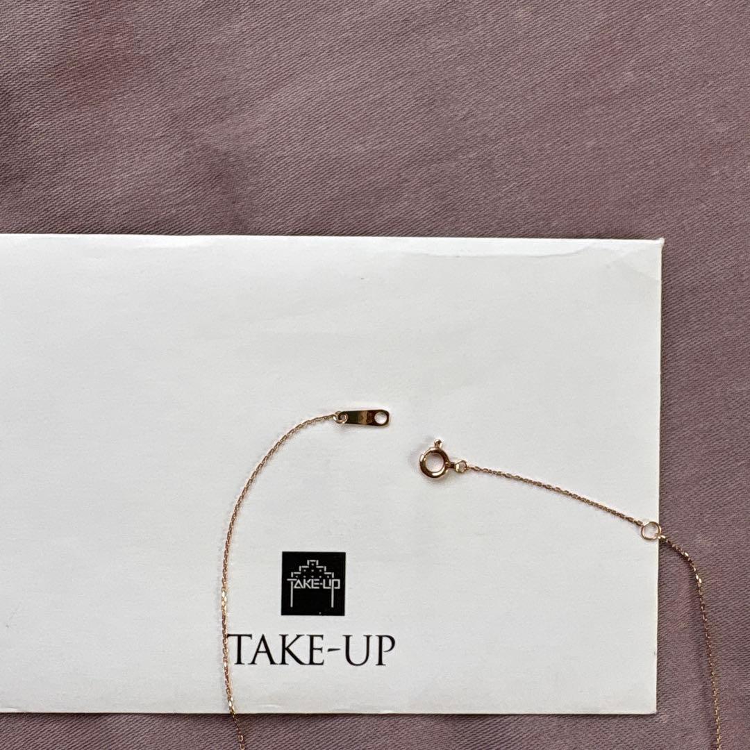 TAKE-UP クローバーモチーフPG ハニーピンクダイヤ保証書付き