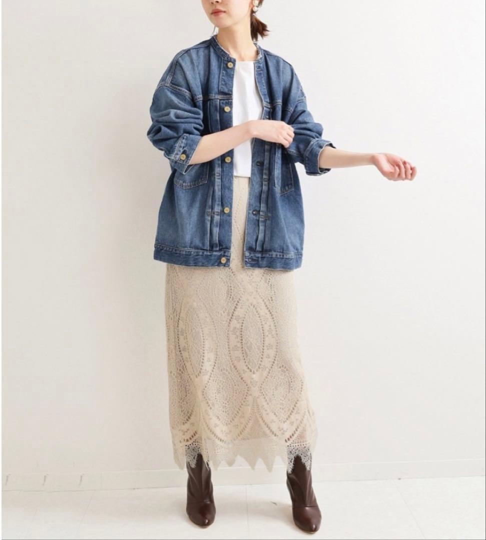 【美品】IENA リメイクルーズデニムブルゾン　38